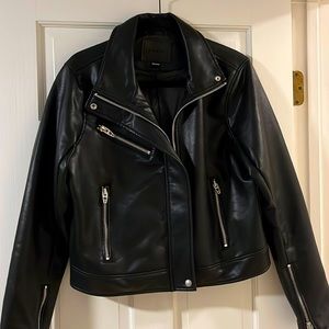Black Leather Jacket-Almost Brand New Condition